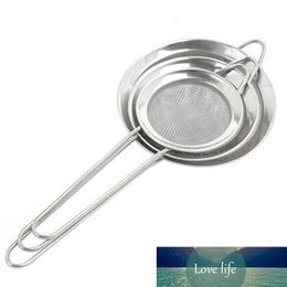 3pcs/set Stainless Steel Kitchen Flour Handheld Screen Mesh Strainer Flour Sieve Oil Strainer Colander Kitchen Tools