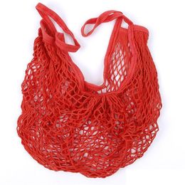 Reusable Produce Bag Shopping Grocery Bags Cotton Mesh Market String Net Shopping Hand Totes Fruits Vegetables
