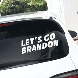 20x7cm Let's Go Brandon Sticker Party Favour For Car Trump Prank Biden PVC Stickers WLL1211