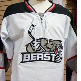 001 Brampton Beast ATHLETIC KNIT ECHL Hockey Jersey embroidery Hockey Jersey or custom any name or number retro Jersey