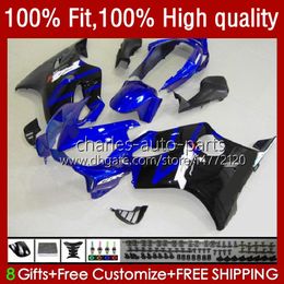 OEM Fairings For HONDA CBR600F4i Blue black CBR 600F4i 600 F4i FS CC F4 i 2004-2007 55No.129 CBR600FS CBR600 F4i 04 05 06 07 600CC 2004 2005 2006 2007 Injection mold Kit