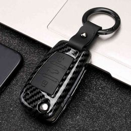 Car Key Case Cover For A1 A3 8P 8V 8L A4 B6 B7 B8 A5 8T A6 C5 C6 C7 A7 A8 D4 Q2 Q3 Q5 Q7 SQ5 TT 8N 8J MK1 MK2 Accessories