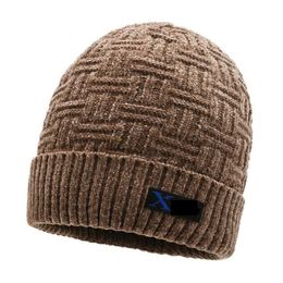 Luxury chenille Knitted Hat Designer Beanies Cap Mens Fitted Hats Unisex For male Casual Skull Caps Outdoor sports Fashion High Quality fleece plush liner warm hat