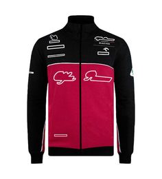 F1 Formula One Team 2021 Long Sleeve Sweater Jacket Thin Fleece Sweatshirt Spring and Autumn Jacket Team Uniform Racing Suit268h