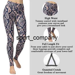 Snakeskin Leggings Sport Women Fitness High Waist Sportswear Gym Clothing Women's Sports Pants Ankle Length Leggings