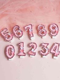 candle cake toppers Canada - Any CmbinationOf Glitter Numbers 0-9Birthday Candles Cake Topper Insert Creative Birthday Party Dessert Table Candle Ornaments