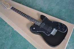 Black body Electric Guitar with Rosewood Fretboard,Active pickups,Chrome Hardware,Provide customized services