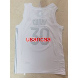 Men's 10 styles 30# Curry 2020 season white MVP basketball jersey S M L XL XXL