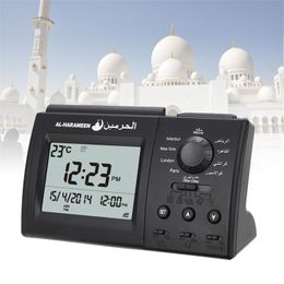 New Automatic Digital Islamic Muslim Prayer Azan Sound LED Home Church Clock Dairy Alarm 210310