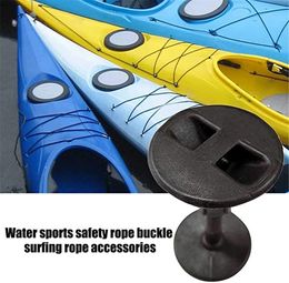 10 PCS Durable Plastic Bodyboard Surfboard Leash Plugs Bodyboard Plug 4cm Foot Buckle With Cord String Accessories Black