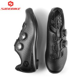 Cycling Footwear Sidebike Carbon Fiber Road Bike Shoes Men Professional Self-locking Bicycle Sneakers Spin Buckle Sd-020