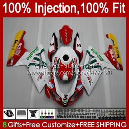 Body Injection For Aprilia RS-125 RSV RS 125 RR 125RR 2006 2007 2008 2009 2010 2011 34No.112 RSV-125 RSV125 R 06-11 RSV125RR RS4 RS125 06 07 08 09 10 11 Fairing JOMO Red