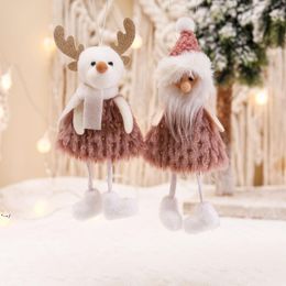 Christmas Decorations Santa Claus Snow Angel Doll Christmas Tree Pendant Home Decor Gift JJD11320