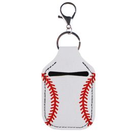 Hand Sanitizer Holder for Backpack Kids Travel Size Baseball Softball Keychain