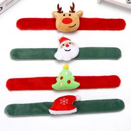 Christmas Bracelet Clap Circle Toys Kids Favor Gifts Santa Claus Christmas Birthday Party Decor Theme DH8558