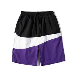 Men's Shorts Summer Basketball Football Sportswear Casual Boardshorts Man Zipper Pocket Breathable Short Trousers Fashion DK06 210622