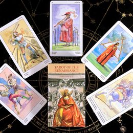 Tarot of the Renaissance s Deck With Five Languages For Beginners Divination 78 Full Colour Card Game Board Toy Popular