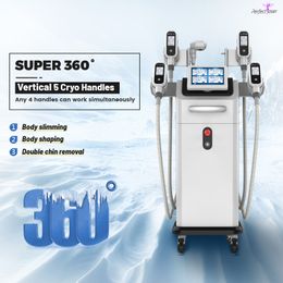 Video manual cryolipolysis machines cryo cool shaping slimming machine 1200W powerful output to support 4 handles work at the same time