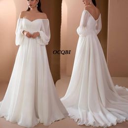 Casual Dresses Plus Size Long Sleeve Women Sexy Party Night Dress 2021 Summer Slash Neck White Maxi For