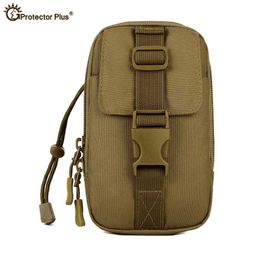 Military Tactical Accessory Bag Nylon Waterproof Molle Pouch Mobile Phone Package Climbing Army Attached Packs Travel Hiking Bag Q0721