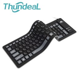 103keys Russian Keyboard Letters Silicon Layout USB 2.0 Interface Soft and durable keyboard PC Desktop Laptop 210610