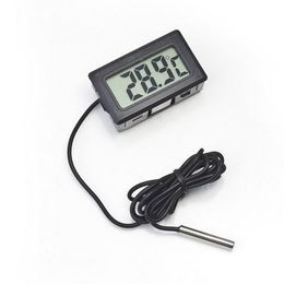 100pcs Digital LCD Screen Thermometer Refrigerator Fridge Freezer Aquarium FISH TANK Temperature -50~110C DH0600