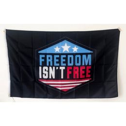 Freedom Is Not Free 3' x 5'ft Flags Outdoor Celebration Banners 100D Polyester High Quality With Brass Grommets