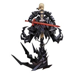 Japanese Anime GSC Fate Stay Night Saber Alter Huke Figures Black Fighting Saber Huke PVC Action Figure Anime Figure Model Toys Q0722