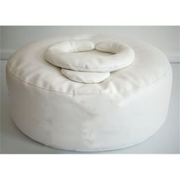 born BeanBag Ottoman Round Pillow 33x10inch White born Pography Posing Pillow Infant Bean Bag Positioner poser 211025