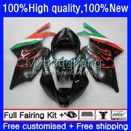 Motorcycle Bodys For Aprilia RSV1000R Mille RSV 1000 R 1000R 03 04 05 06 Cowling 9No.36 RSV1000RR RV60 RSV-1000 Green black RSV1000 R RR 2003 2004 2005 2006 Fairing Kit