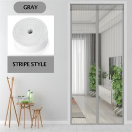 Summer Magnetic Mesh Net Anti Mosquito Insect Fly Bug Curtain Automatic Closing Door Screen Kitchen Curtain Drop 211203