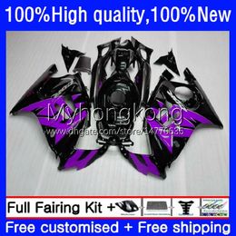 Body For HONDA CBR600 F2 CBR 600F2 600 F2 FS CC 600FS 1991-1994 Cowling 34No.287 CBR600FS 600CC CBR600F2 91 92 93 94 CBR600CC 1991 1992 1993 1994 OEM Purple black Fairing