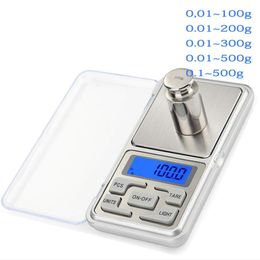 Digital Scale Jewellery Gold Herb Balance Weight Gramme LCD Mini Pocket Scale Electronic Scale 0.01 Kitchen Scales