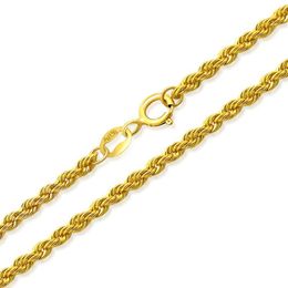 Fine Jewellery Genuine 18K Yellow Gold Anklets Twisted Singapore Chain 2mm Width Au750 Ankle Bracelets 9-11 Inches (23-28 cm)