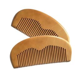 2021 1pcs Natural Peach Wooden Comb Beard Comb Pocket Comb 11.5*5.5*1cm free