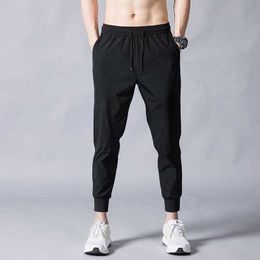 Fall Men's Black Doodle Print Trousers Jogger Men's Pants Loose Casual Slim Fit Men's Fitness Sweatpants Big Size Sweat Pants X0723
