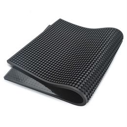 Restaurant Bar Cafe 30x60cm Water Filter Square Mat Silicone Pad Soft Cup 210706