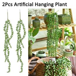8pcs artificielle Suspension Plantes Faux succulents Chaîne De Perles Pour Décoration Maison