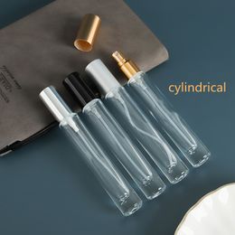 Wholesale10ml Car Air Freshener Hanging Perfume Diffuser Cylindrical/Square Empty Glass Bottle For Essential Oil Auto Decoration