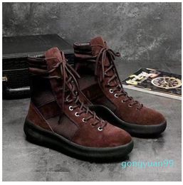 Men and Women Fashion Shoes Brand high boots Best Quality Top Military Sneakers Hight Army Boots Martin Boots