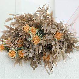 Decorative Flowers & Wreaths Small Eucalyptus Leaves Grass Bouquet 6 Types Simulation For Home Garden Party Decoration Plants Holiday Gift R