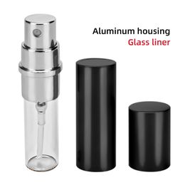 Refill Bottle Black Colour 5ml 10ml 15ml Empty Bottles Mini Portable Refillable Perfume Atomizer Spray Container 5cc 10cc Cosmetic Bottles Support DH8899