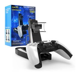 Dual Charger Dock Mount Charging Stand For PS5 Gamepad Wireless Controller With Retail Box Fast shipping