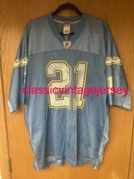 100% Stitched #21 Ladainian Tomlinson light blue Jersey Custom any name number XS-5XL 6XL Jersey Men Women Youth