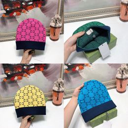 Casual Letter Winter Beanie For Men Women Skull Caps Wool Hip Hop Knitted Hat Outdoor Warm Beanies