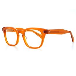 Fashion Sunglasses Frames BETSION Vintage Square Full Rim Acetate Eyeglass Frame Retro Clear Lens Rx Able Unisex 1206