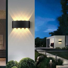 LED Wall Lamp 4/6/8/10W Wall Light COB Indoor & Outdoor Lighting IP65 Waterproof Aluminium For Home Decoration Interior Lighting 210724