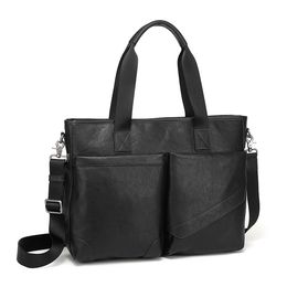 -2021new мода мужская портфель досуг бизнес лучший кожаныйкомпьютер сумка документ сумка кожа одна сумка мужская повседневная