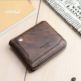 30PCS DHL Men's short wallet classic fashion student wallet male multi-functional large capacity small card bag