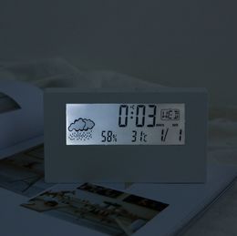 The latest desk clocks, LCD thermometer and hygrometer, electronic alarm clock, ins luminous weather display, support for custom logo